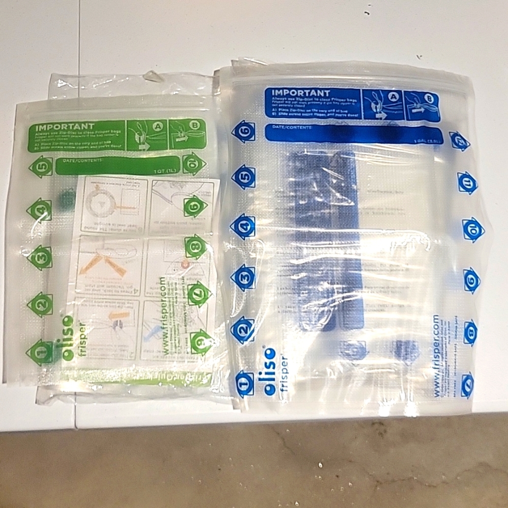 Oliso Frisper Bags - Gallon & Quart
